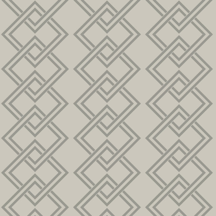 Mod Block - Walnut Wallpaper