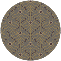 Moroccan Peacock - Peach Blush Wallpaper