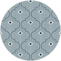 Moroccan Peacock - Peach Blush Wallpaper