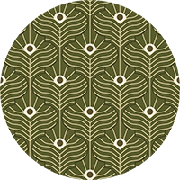 Moroccan Peacock - Olive Wallpaper