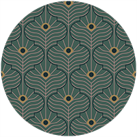 Moroccan Peacock - Peach Blush Wallpaper