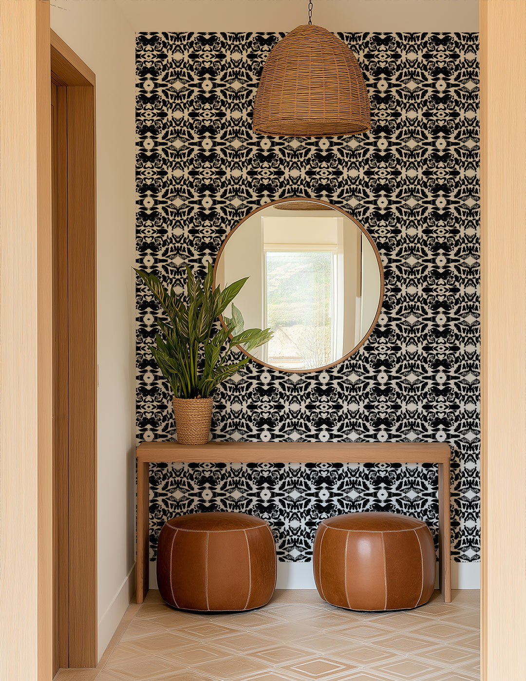 Morocco - Black Wallpaper by The Blush Label