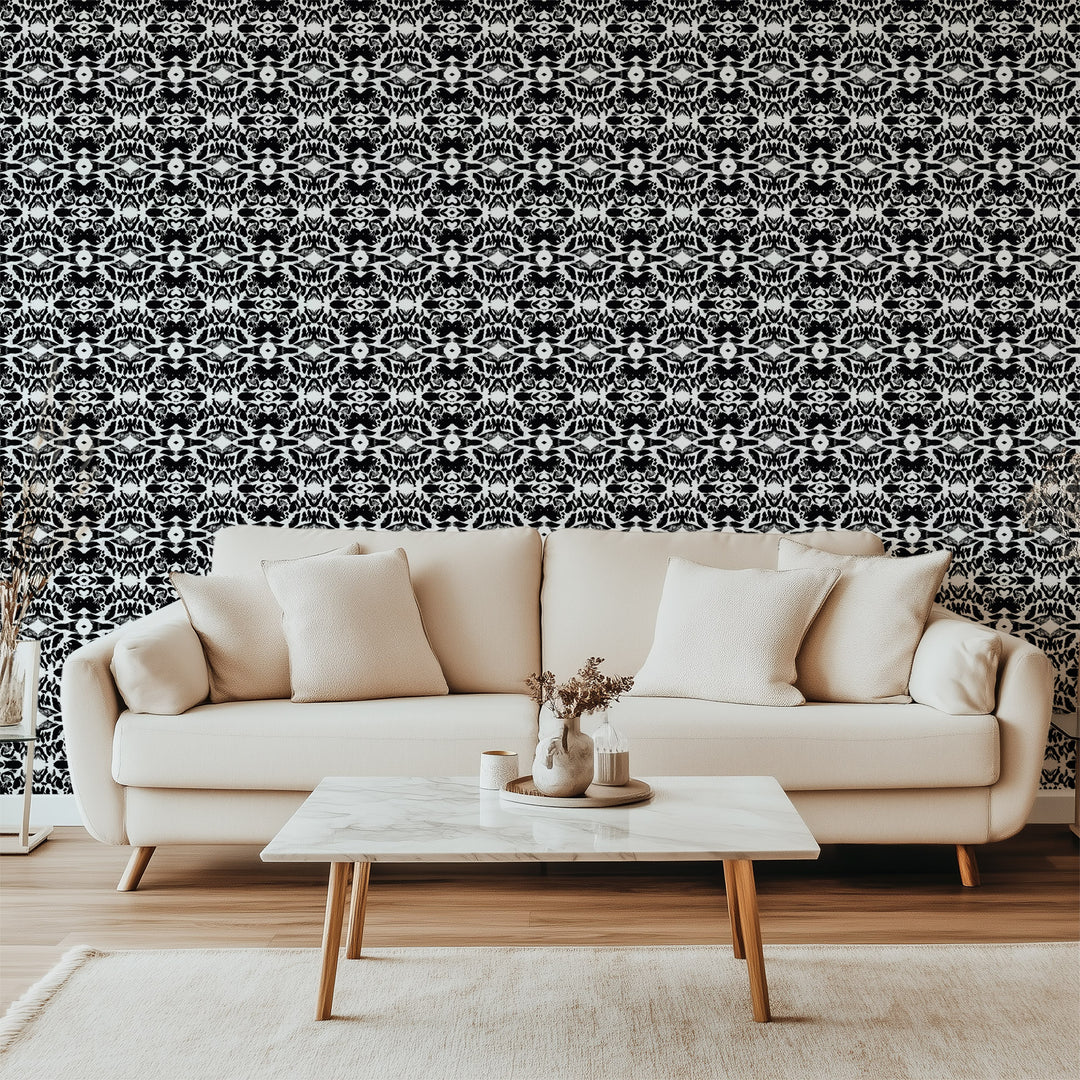 Morocco - Black Wallpaper by The Blush Label