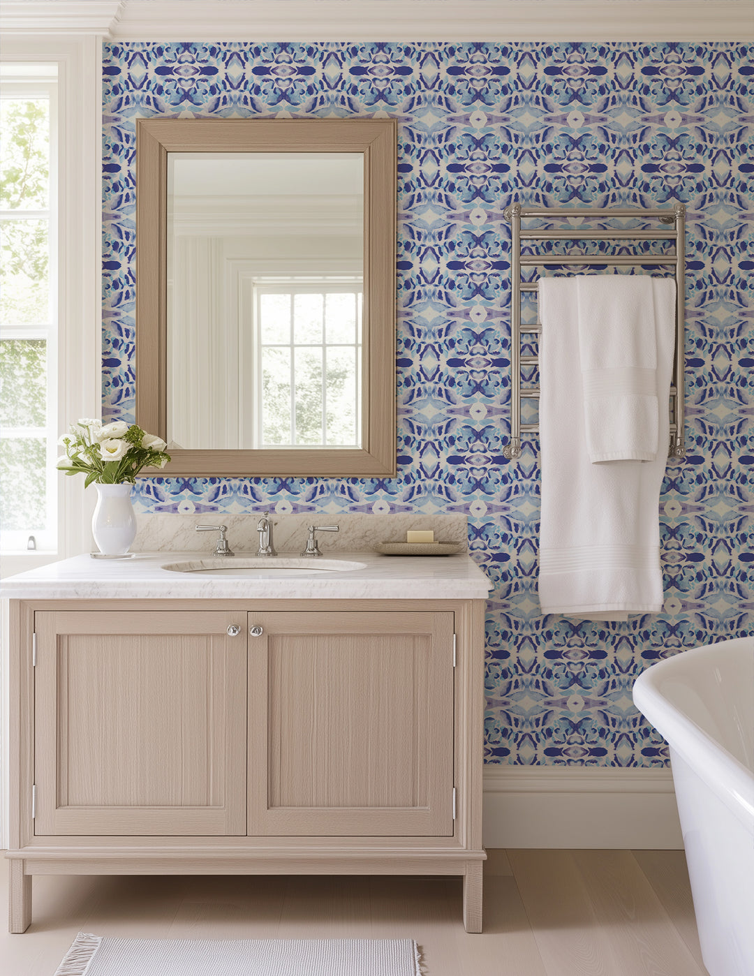 Morocco - Blue Wallpaper by The Blush Label