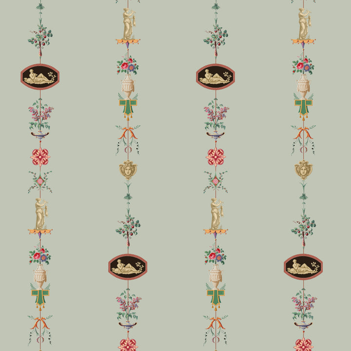 NeoClassical Stripe - Antique Glaze Wallpaper