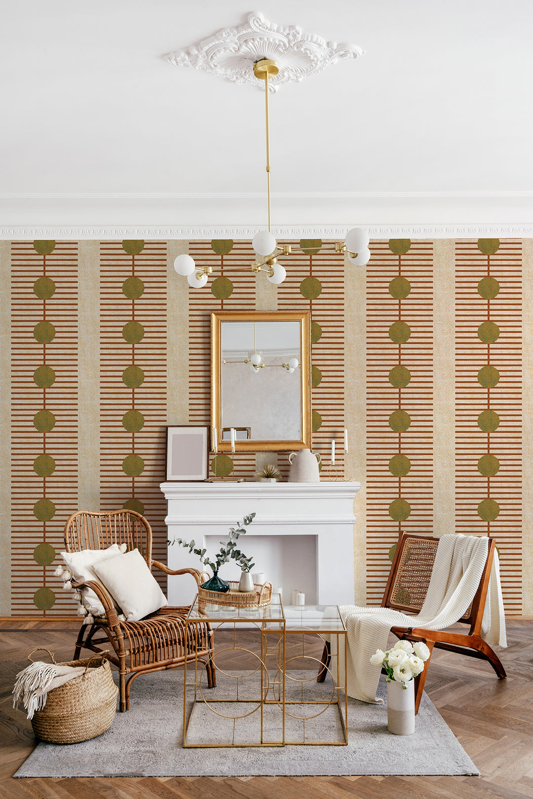 Nomalanga - Terracotta Wallpaper by Forbes + Masters