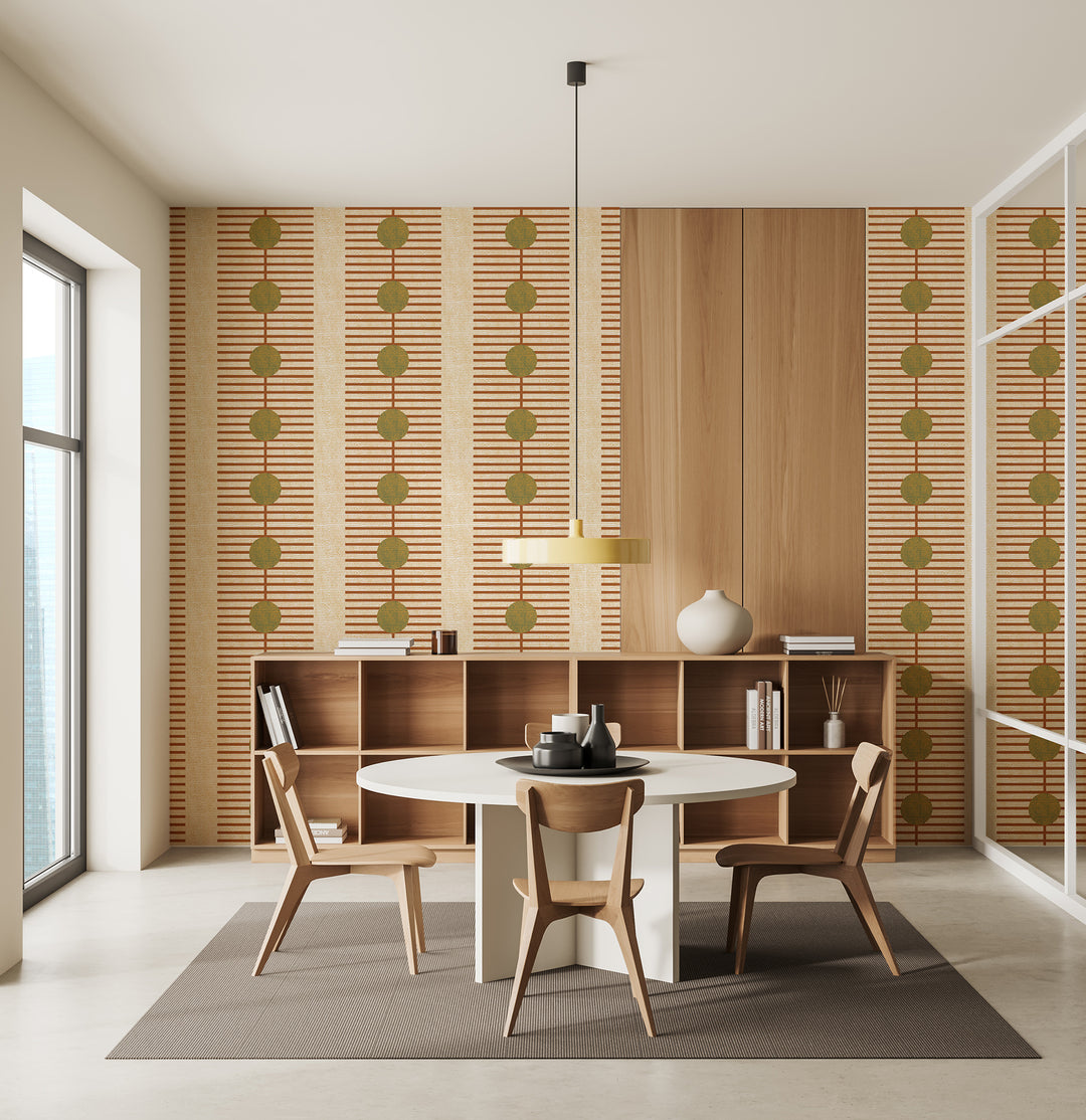 Nomalanga - Terracotta Wallpaper by Forbes + Masters