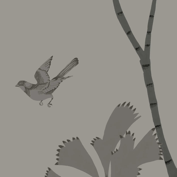 Oasis Canopy Wall Mural - Volcanic Brown