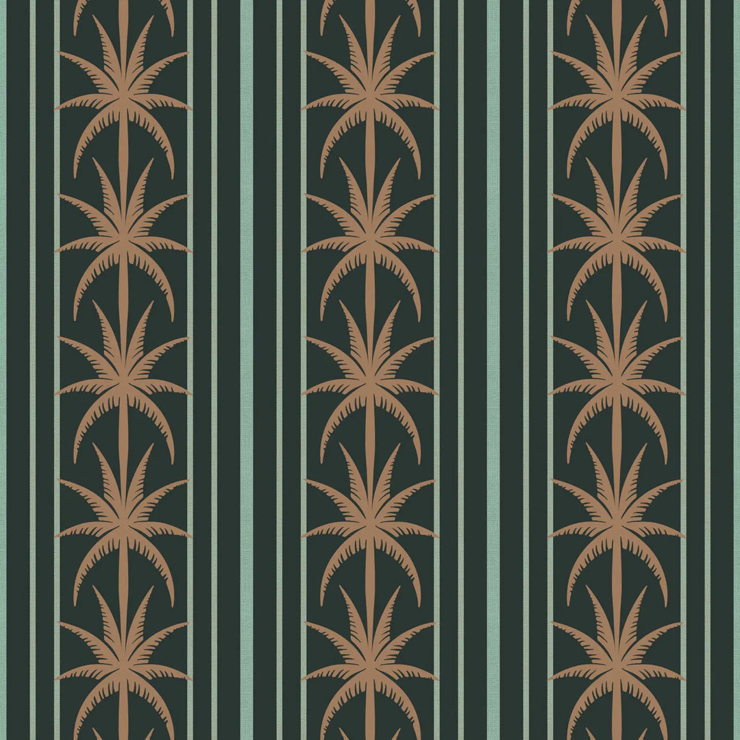 Ocean Drive Stripe - Bronze Night Wallpaper