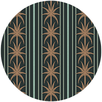 Ocean Drive Stripe - South Beach Teal Wallpaper