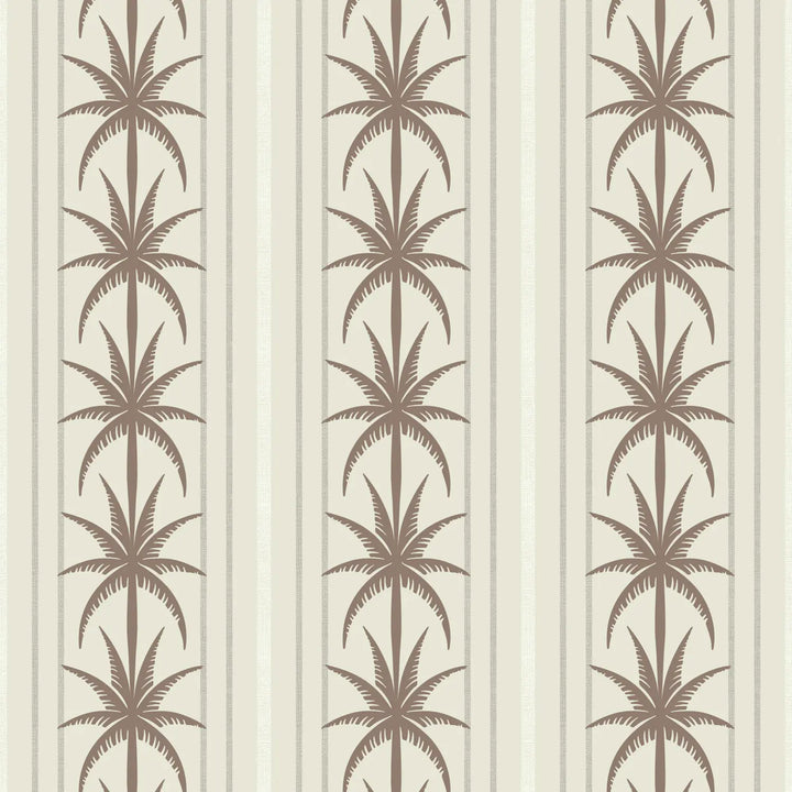 Ocean Drive Stripe - Coconut Linen Wallpaper