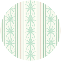 Ocean Drive Stripe - South Beach Teal Wallpaper