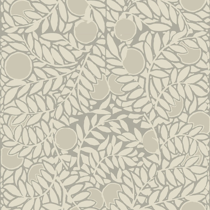 Orange Grove - Walnut Floral Wallpaper