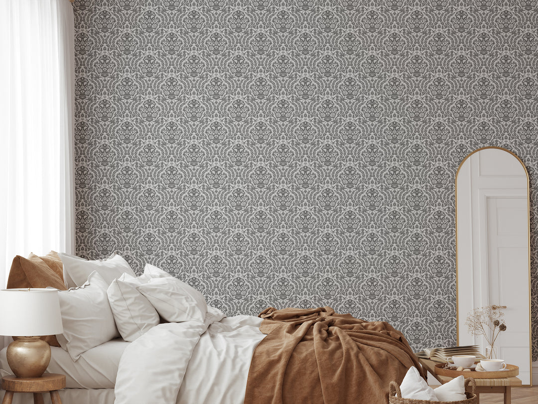 Ottoman Small - Greys Wallpaper