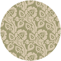 Paisley Briar - Cypress Green Botanical Wallpaper