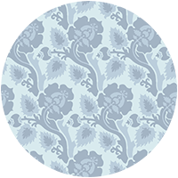 Paisley Briar - Ivory Frost Botanical Wallpaper