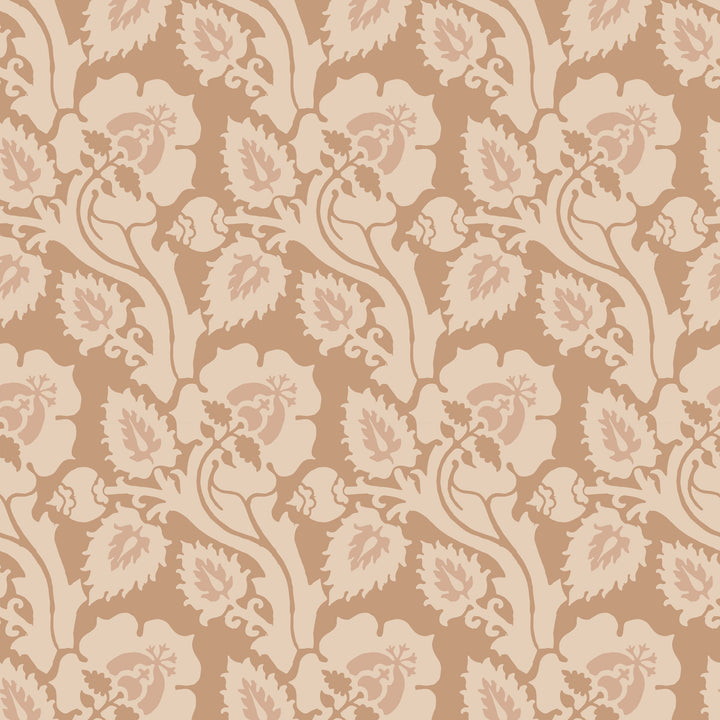 Paisley Briar - Honey Gold Botanical Wallpaper