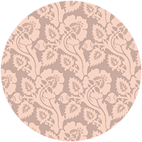 Paisley Briar - Ivory Frost Botanical Wallpaper