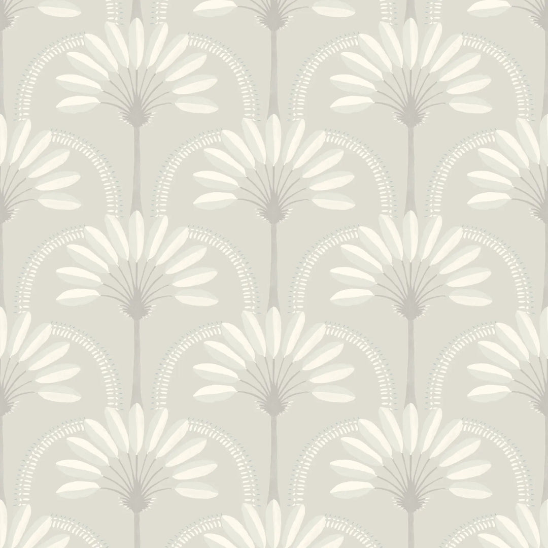 Palm Arches - Linen Wallpaper