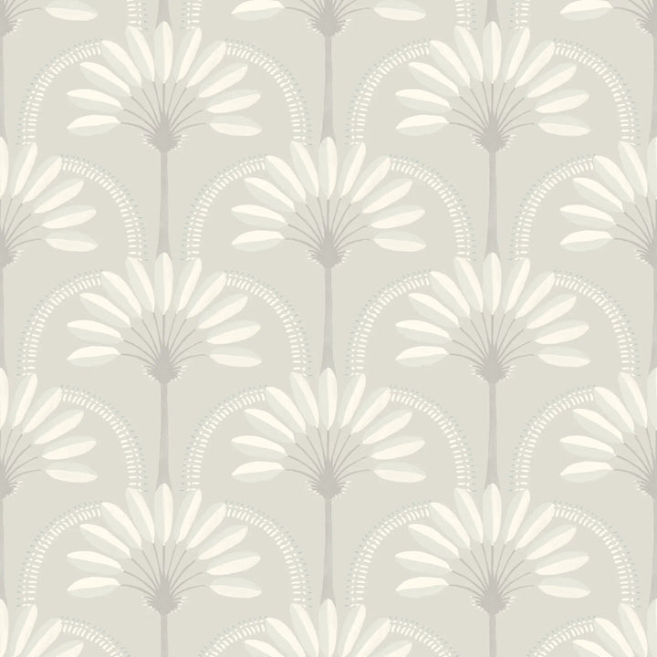 Palm Arches - Linen Wallpaper