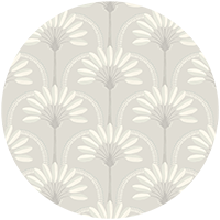 Palm Arches - Tropical Teal Wallpaper