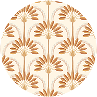 Palm Arches - Tropical Teal Wallpaper