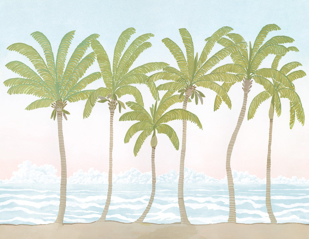 Palm Line Wall Mural - Daylight