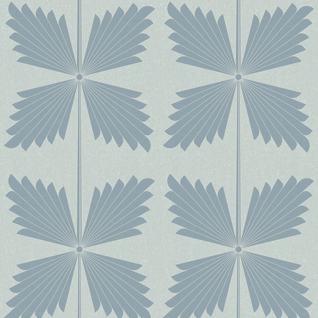 Palmetto - Blue Gray Wallpaper