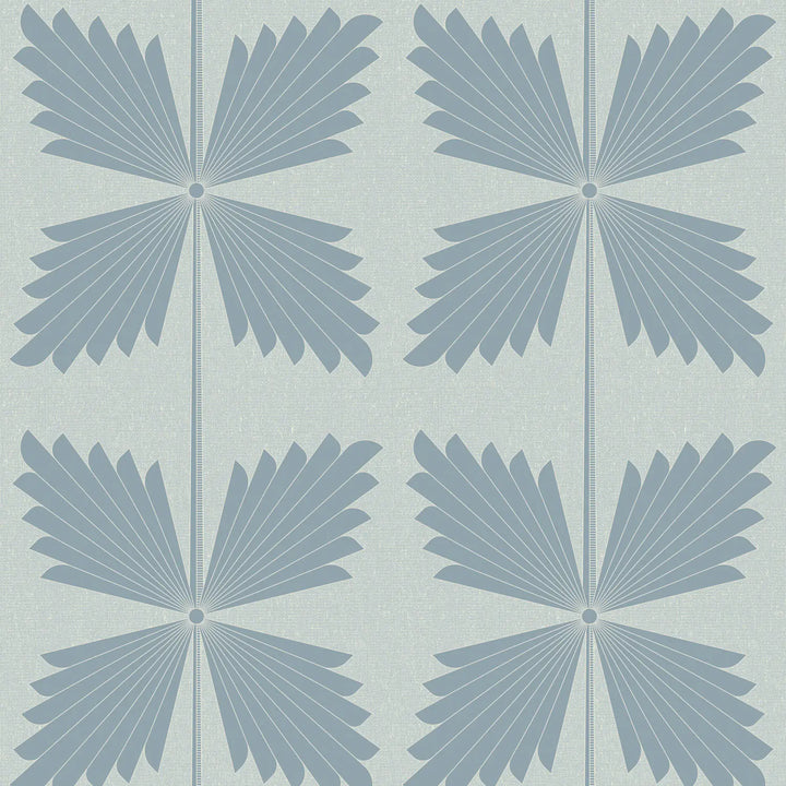 Palmetto - Blue Gray Wallpaper