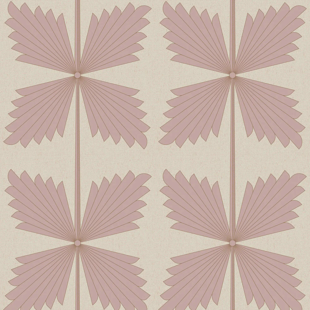 Palmetto - Deco Pink Wallpaper