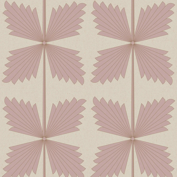 Palmetto - Deco Pink Wallpaper