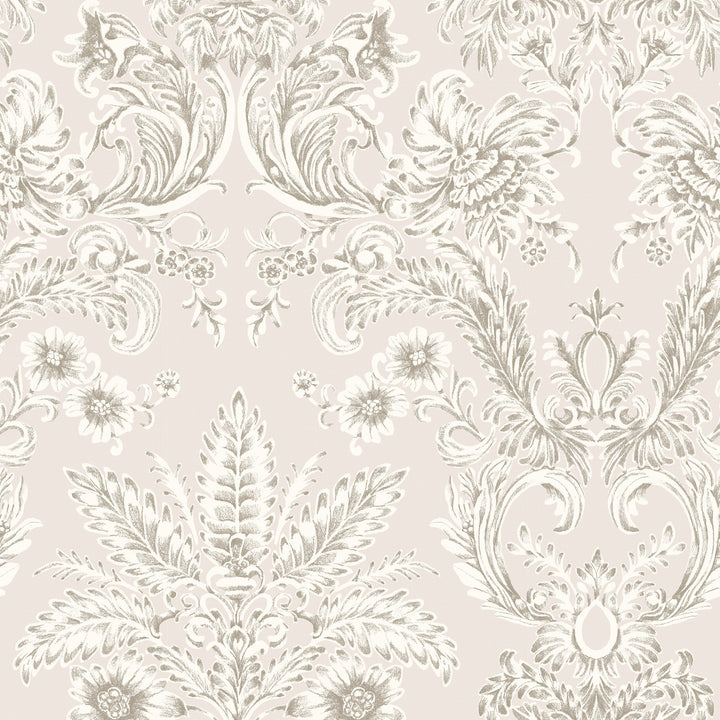 Parlor Paper - Pale Blush Wallpaper