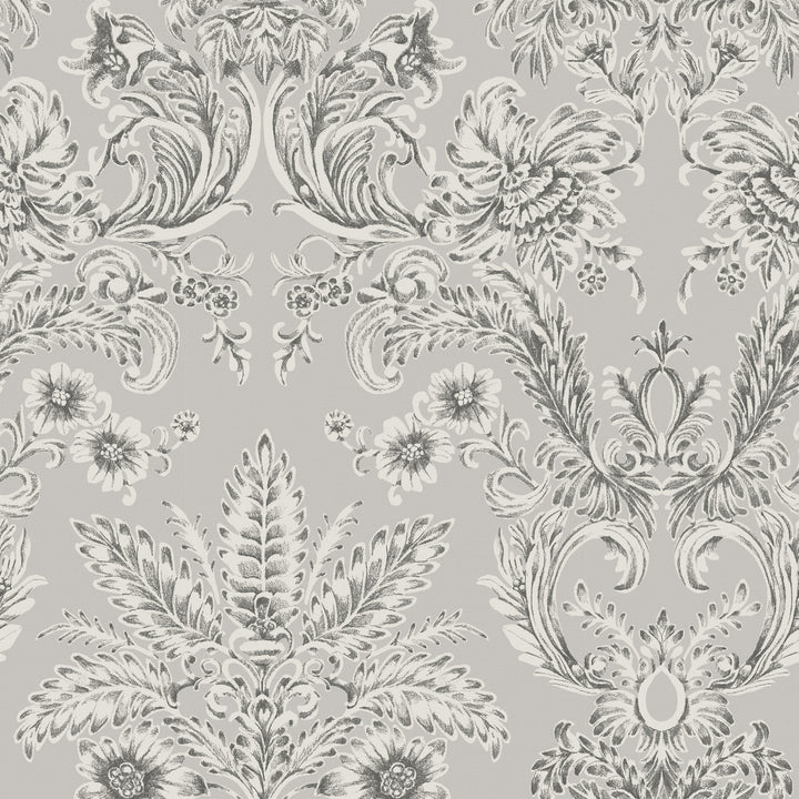 Parlor Paper - Silverprint Wallpaper