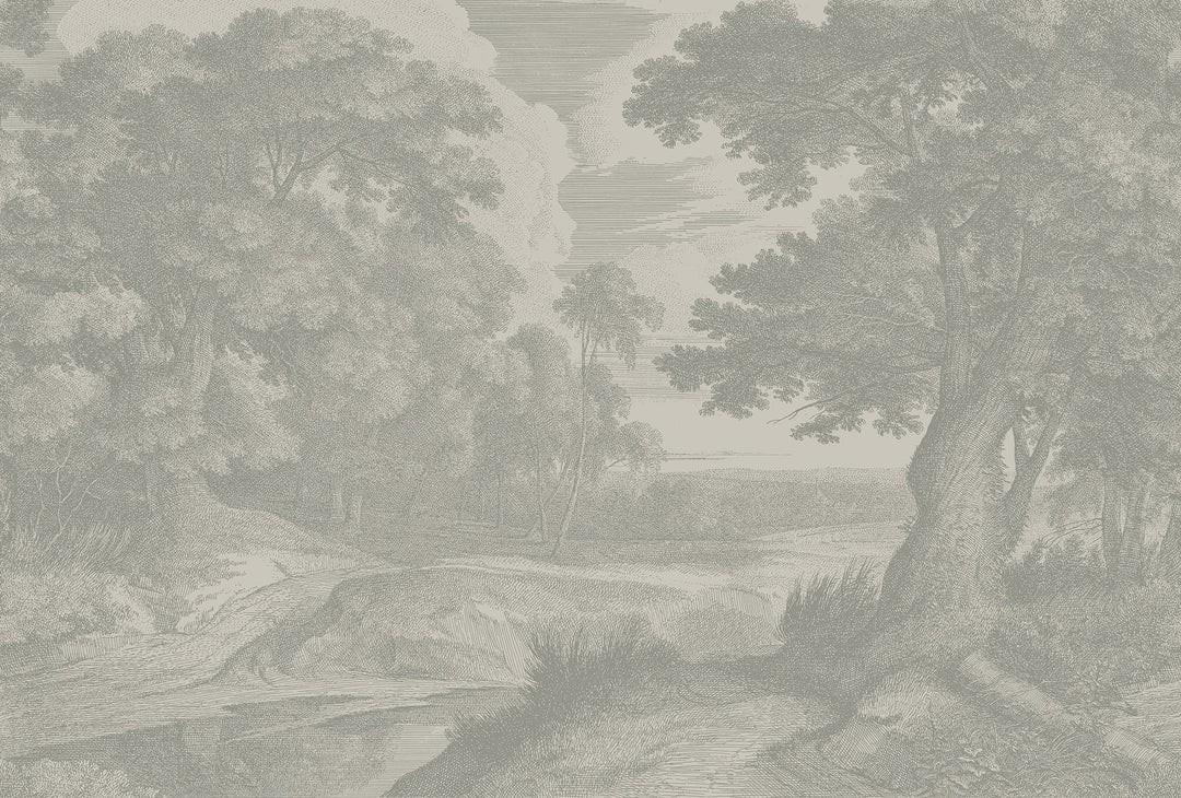 Edge of a Wood Wall Mural - Walnut