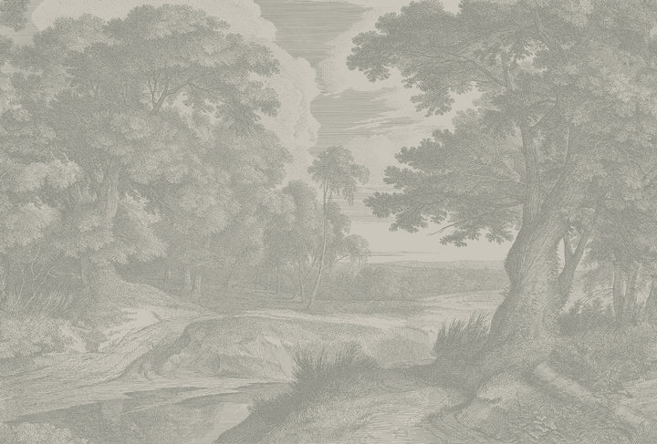 Edge of a Wood Wall Mural - Walnut