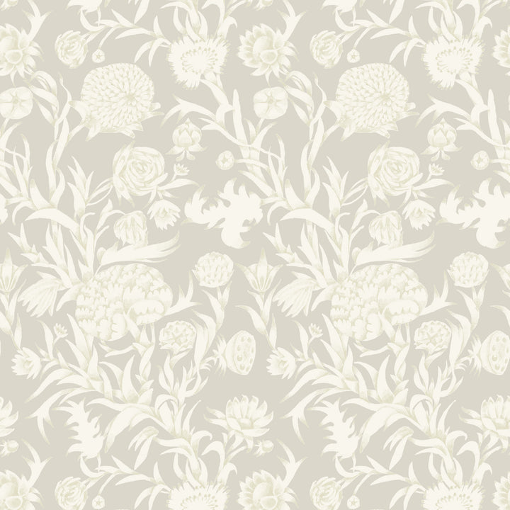 Blooming Thicket - Linen Wallpaper