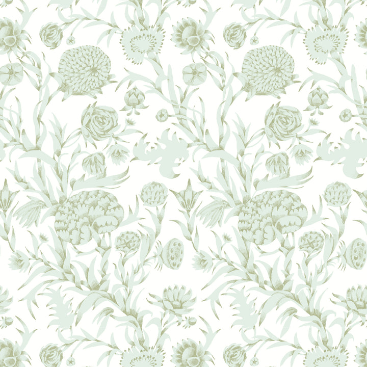 Blooming Thicket - Morning Glow Wallpaper