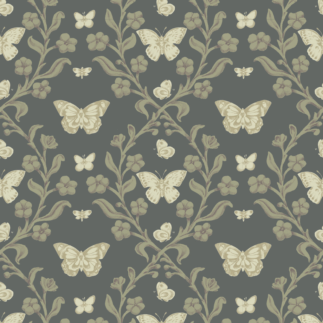 Butterfly Garden - Dark Forest Wallpaper