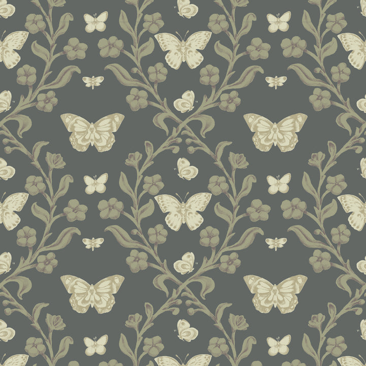 Butterfly Garden - Dark Forest Wallpaper