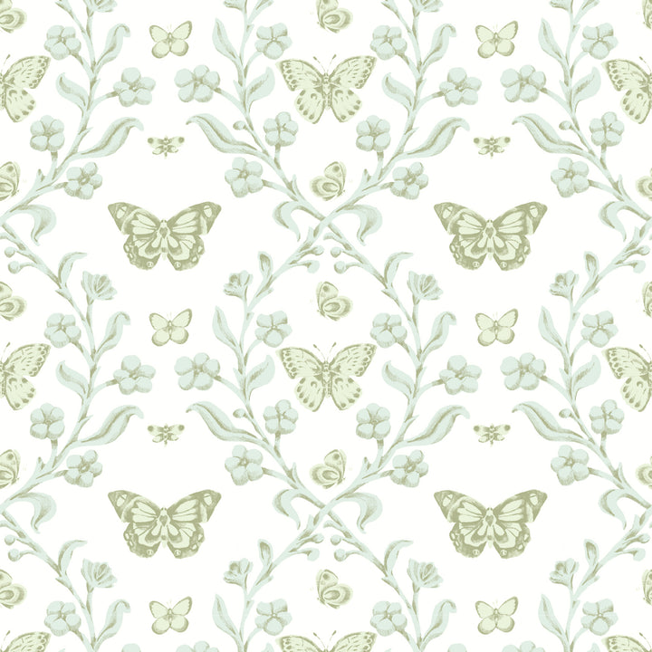 Butterfly Garden - Morning Glow Wallpaper