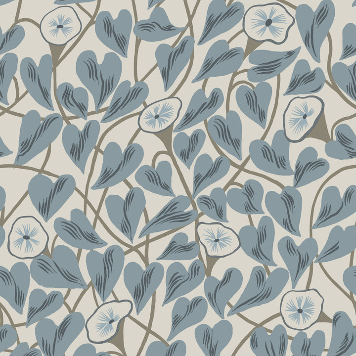 Climbing Vine - Linen Stone Wallpaper