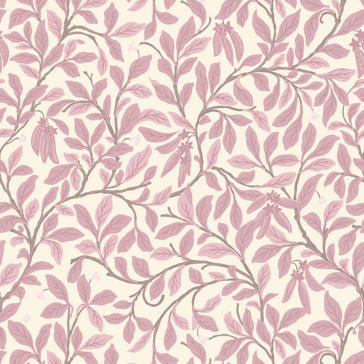 Leaf and Pod - Dusty Blush Wallpaper