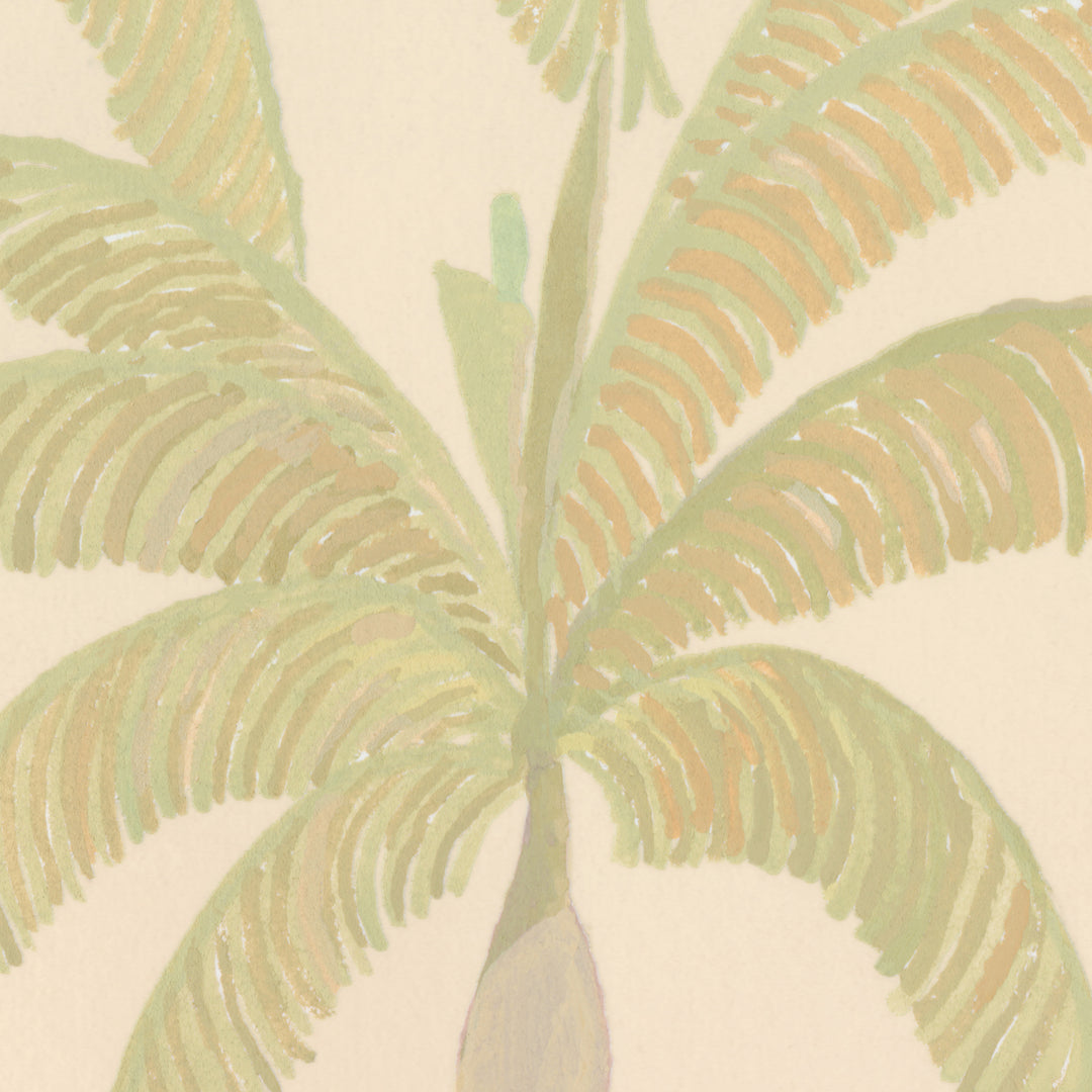 Palm Line Wall Mural - Washed Afternoon