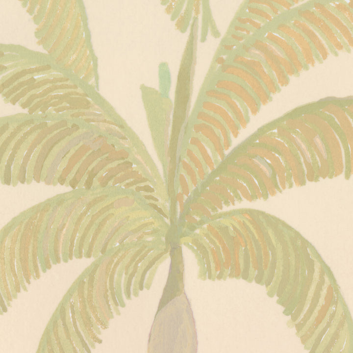 Palm Line Wall Mural - Washed Afternoon