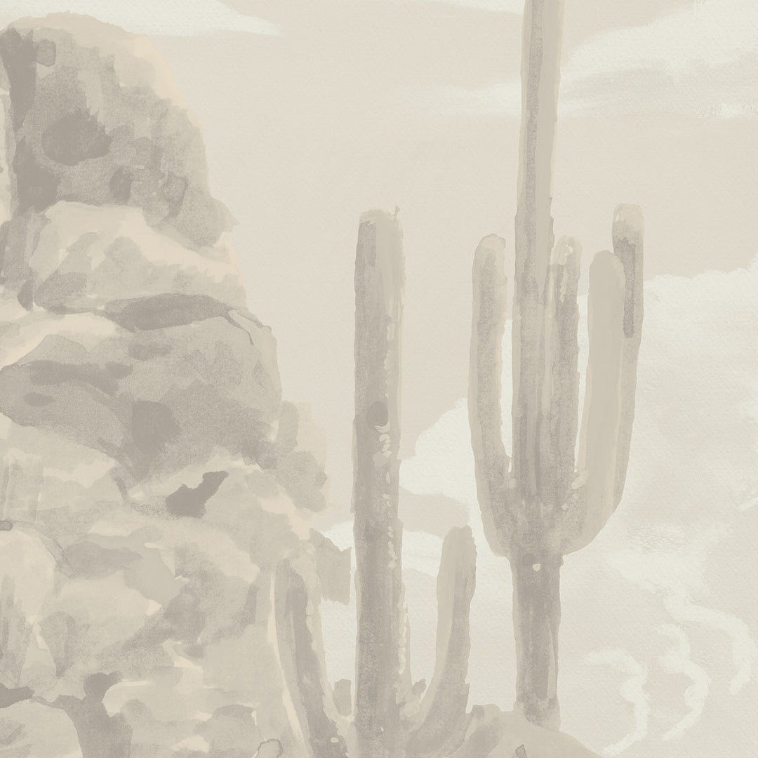 Sonoran Desert Wall Mural - Dusk