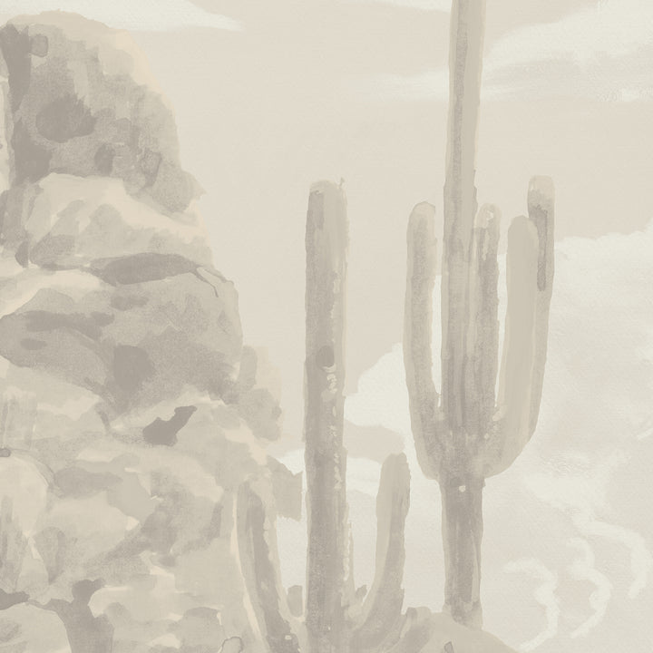 Sonoran Desert Wall Mural - Dusk