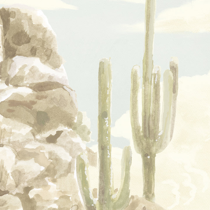 Sonoran Desert Wall Mural - Sun Bleached