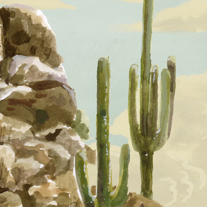 Sonoran Desert Wall Mural - True Tone