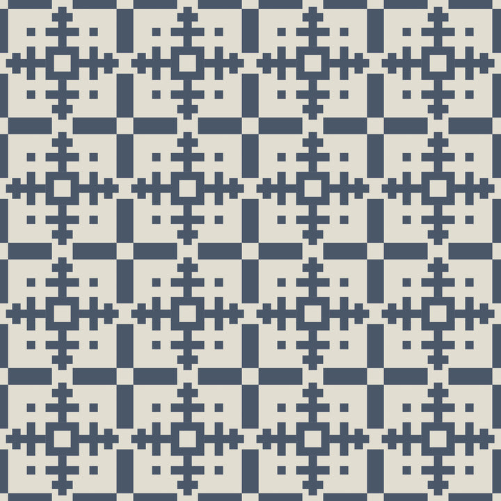 Piazza - Oxford Blue Wallpaper