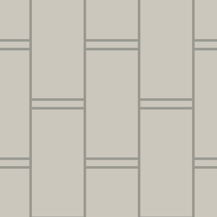 Pillar Stripe - Walnut Wallpaper